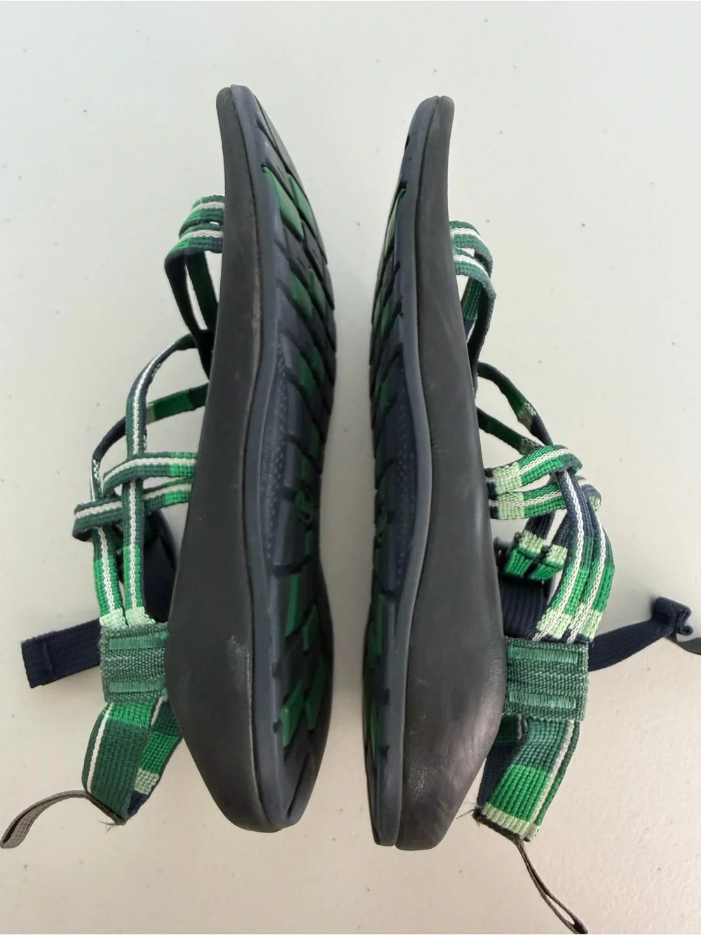 Chaco Kids ZX/1 EcoTread Sandals Topline Navy Green Youth 6